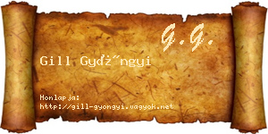 Gill Gyöngyi névjegykártya
