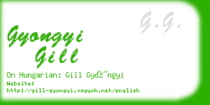 gyongyi gill business card